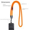 Hanging Rope With Patch Anti-lost Mobile Phone Straps Hanging Cord Strap Phone Lanyards Neck Ropes