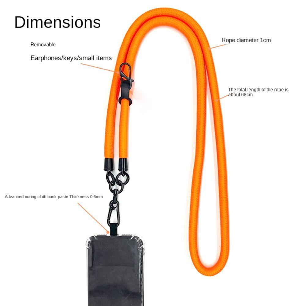 Hanging Rope With Patch Anti-lost Mobile Phone Straps Hanging Cord Strap Phone Lanyards Neck Ropes