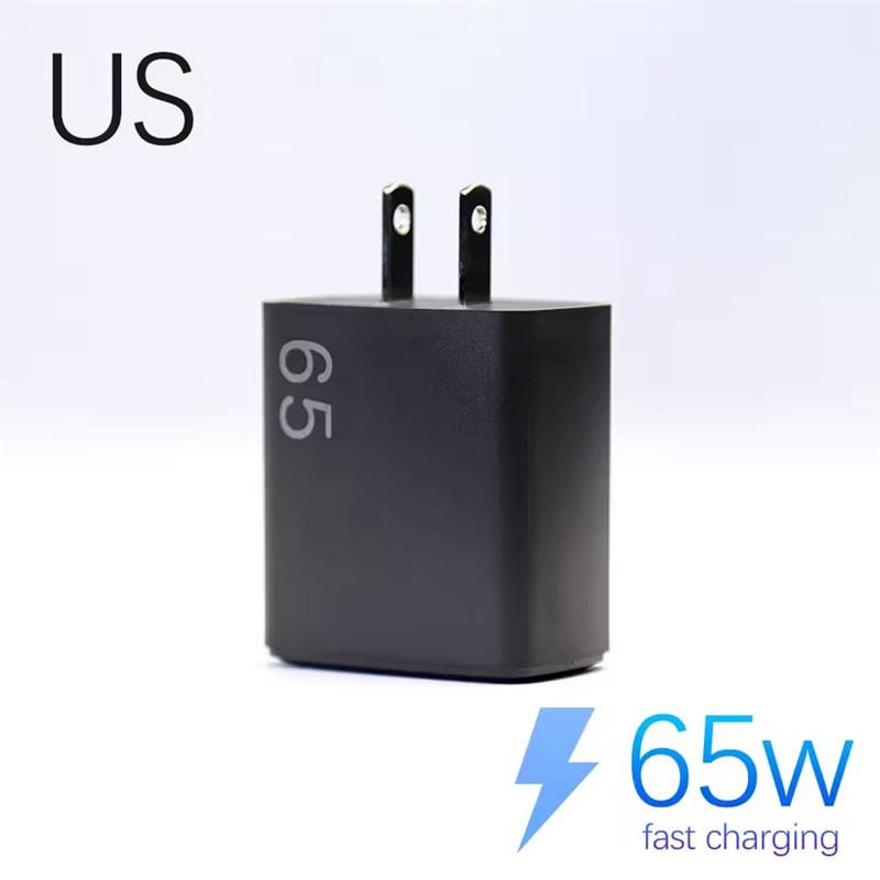 Зарядное устройство USB Type C 65 Вт GaN Быстрая зарядка PD 3.0 Быстрая зарядка Настенное Для адаптера для телефона Для iPhone16 15 Xiaomi Huawei Samsung Oneplus