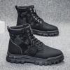 2025 Autumn New Men's Martin Boots Men's Shoes British Style Big Yellow Boots Outdoor Trendy Men's Boots Fashion Tooling Boots