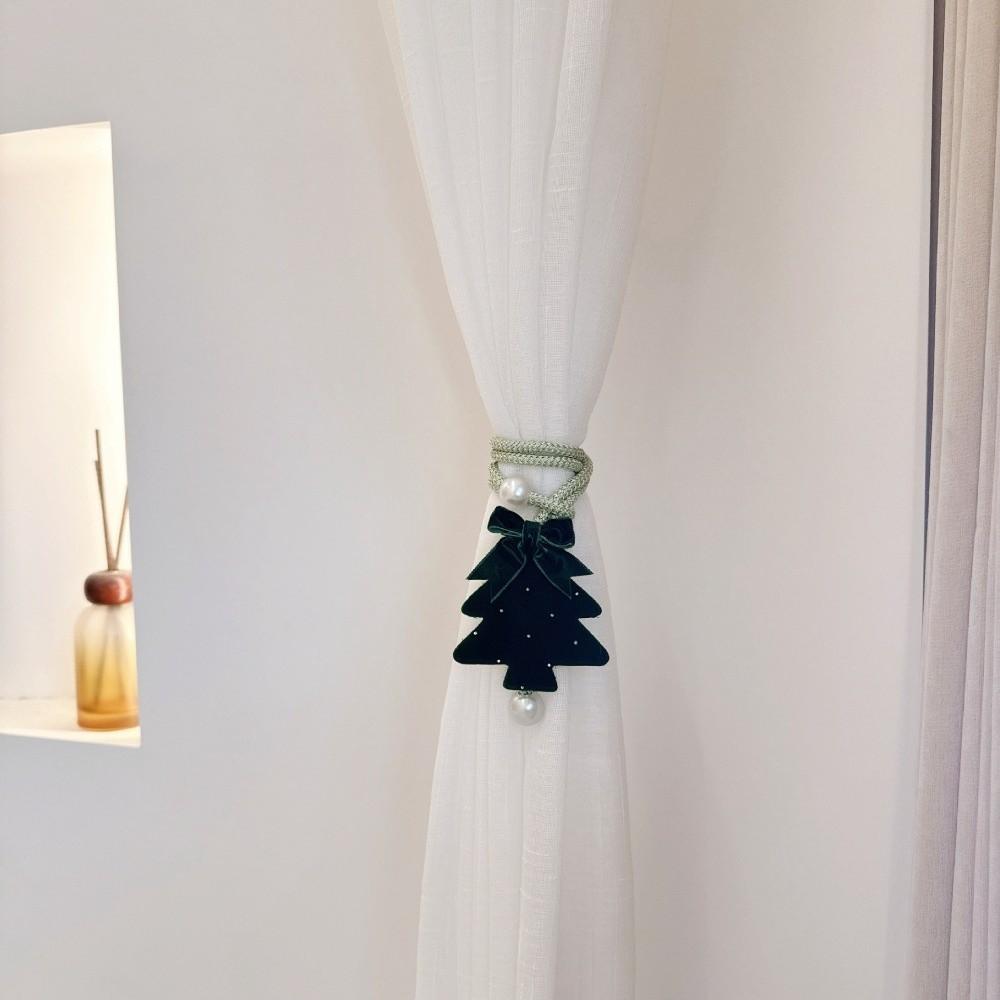 Adjustable Curtain Rope Tieback Green Decorative Curtain Tieback Christmas Decorating