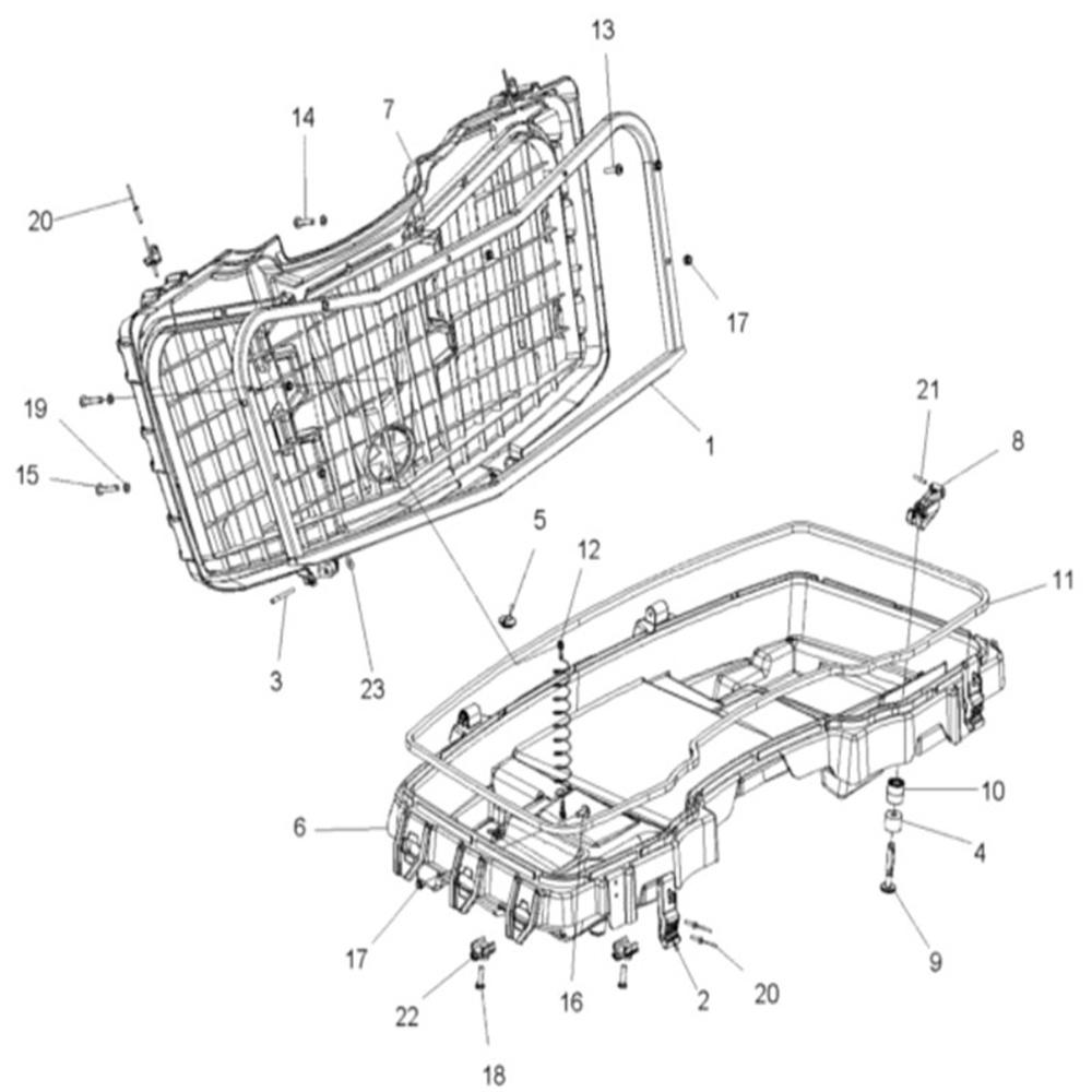 Комплект из 2 передних резиновых защелок грузового отсека 2877447 для Polaris Sportsman 500 550 850 1000