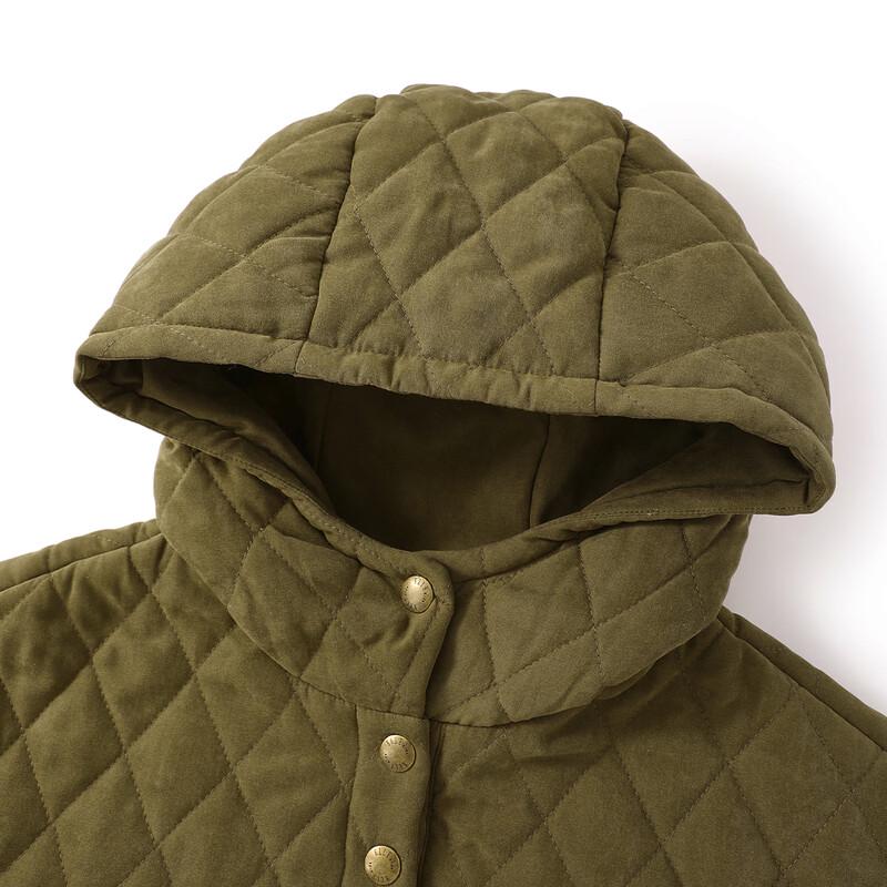 Детская стеганая куртка с капюшоном ELLE KIDS, винтажная, утепленная