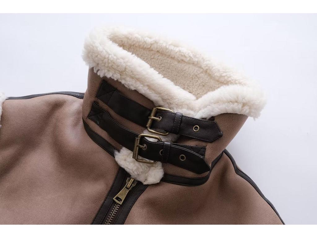 Женский жилет из меха верблюжьей шерсти в европейском стиле, осень 2023 г.