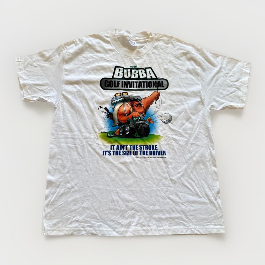 Vintage Golf Shirt Mens XL Bubba Invitational Funny Parody Y2k