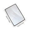 Magnifying Glass A5 Full Page Large Sheet Magnifier Magnifying Glass Book Page Magnification 3X Ultra-Thin Magnifier Loupe