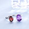 Umcho 10.7ct Natural Amethyst Garnet Ring