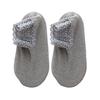 Women Winter Ankle Socks Thermal Socks with Lace Cuffs Warm Socks with Anti-Slip Sole for Daily Wear Street Dates