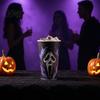 Gothic Style Metal Water Cup Thermochromic Color-Changing Cup, Horror Theme Cold Drink Spooky Prison Hand Design Mug Tumbler, Wide Mouth for Halloween