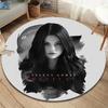 Круглый ковер Selena Gomez, Ковер для гостиной, спальни, дивана, игровой комнаты, Декор, Нескользящий коврик для пола