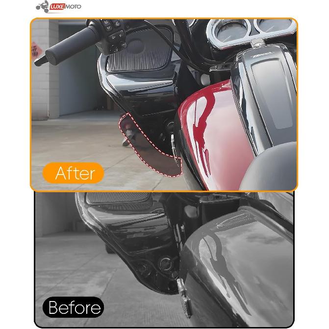 Widen Wind Air Deflector for Harley Road Glide CVO Special 2015-2023,Smoked | Side Fairing Wind Windshield,PC Plastic,Waterproof,Easy to Install,for