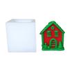 Christmas House Silicone Mould for Candle Making Holiday Craft Soap Chocolate Art Festival Home Decoration