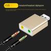 USB-конвертер для наушников без драйверов, компьютерный аудиокабель USB — 3,5 мм, адаптер для микрофона Apple, внешняя звуковая карта