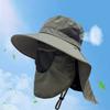 with Neck Cover Outdoor Fisherman Hat Wide Brim Anti UV Cap Casual Bucket Hat  Men Women