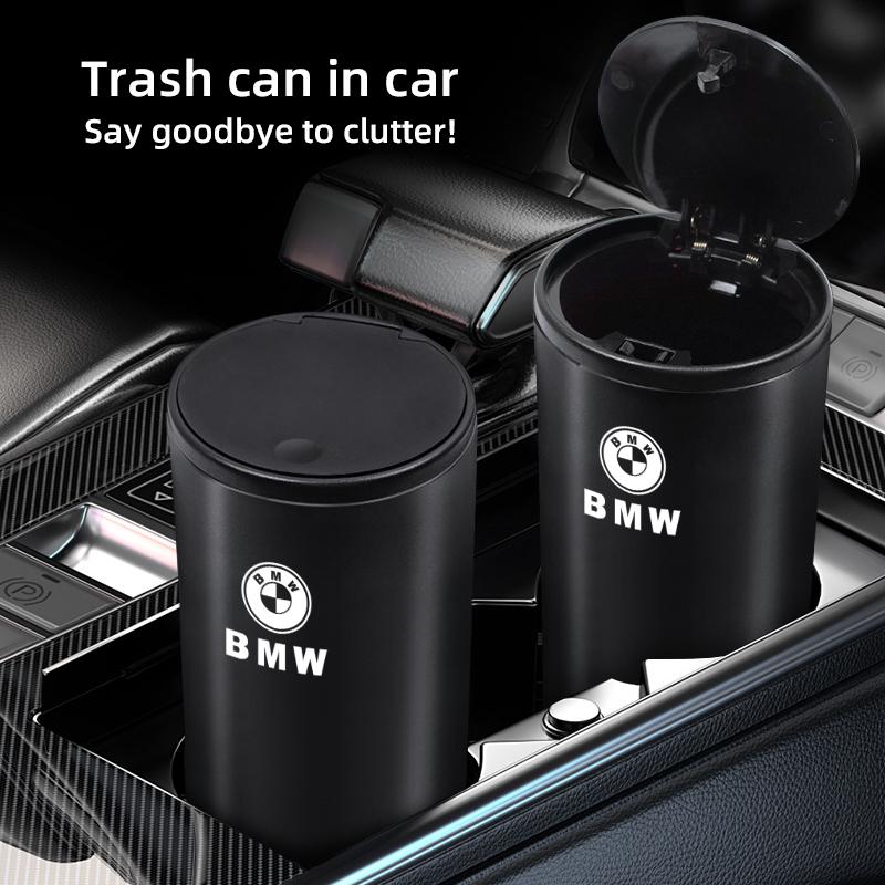Car Trash Can Organizer Storage Bag Garbage Bin Ashtray Valve Cap For BMW X1 X2 X3 X5 X4 X6 X7 iX3 F20 F10 F07 E70 E46 E90 E92 E TRS7