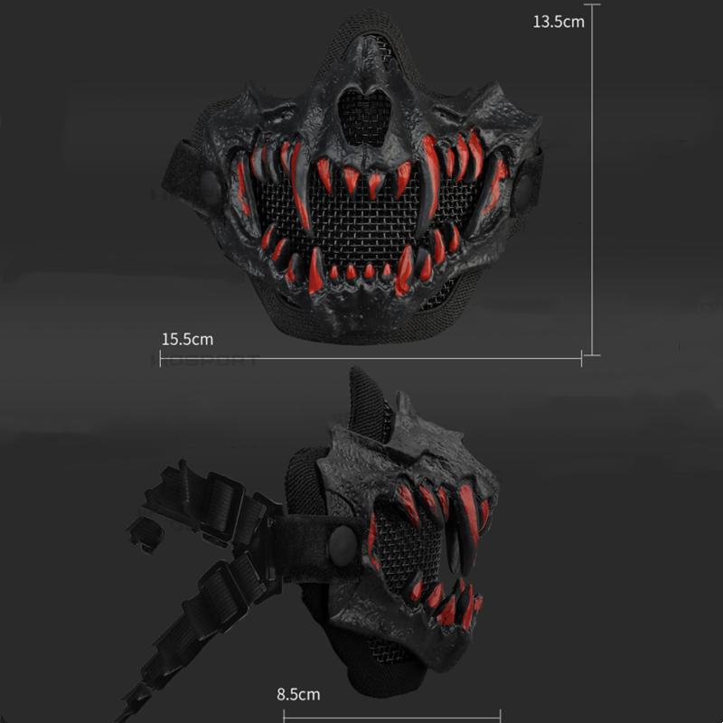 MA-141 Военная Тактическая Страйкбольная Пейнтбольная Маска Бивень Металлическая Сетчатая Маска CS Wargame Полевая Охота Защитные Маски Для Стрельбы