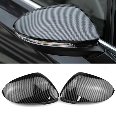 Для Volkswagen Golf MK8 VIII 8 боковых зеркал крышки крышки (Карбоновый вид) для VW Глянцевое черное крыло заднего вида
