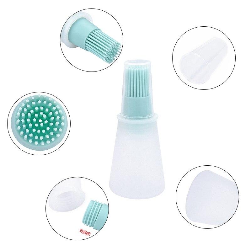 Силиконовая масляная щетка для барбекю, термостойкая садовая бутылка с маслом для барбекю, кондитерская щетка, инструменты для приготовления барбекю