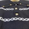 French Style Women's Navy Collar Wool Sweater - Winter Loose Striped Embroidered Knit Pullover