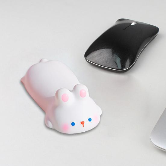 Милая подставка для запястья в виде мыши в виде животного, эргономичная, обезболивающая, нескользящая, для кошек, свиней, кроликов, собак, компьютерная мышь, подушка для поддержки запястья, аксессуары для ПК