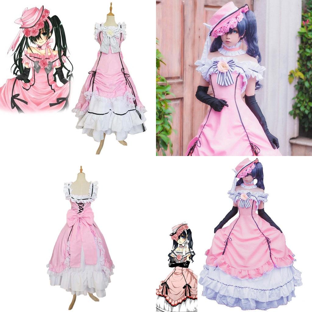 Изысканное викторианское платье Сиэля Фантомхайва из аниме «Темный дворецкий», костюм для косплея для женщин