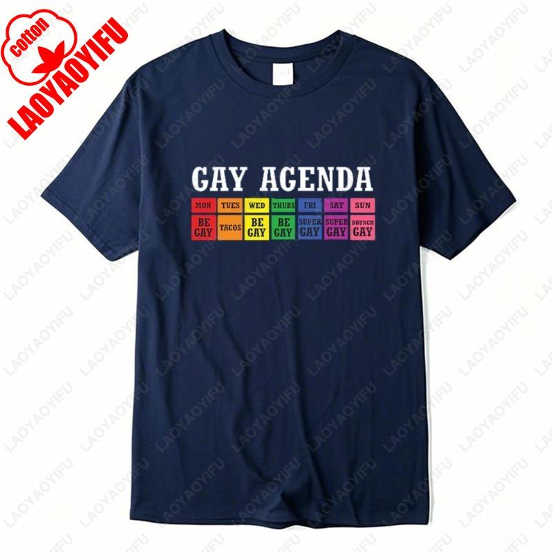 Retro Comfort LGBTQ The Gay Agenda Tshirt Pride Month Sweatshirt Ally Gift Equality Crewneck Transgender Rights Tees Unisex Tops