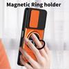 KEYSION Magnetic Phone Case for TECNO Pova 5 5 Pro 5G Slide Camera Lens Protection Upright Kickstand Ring Shockproof Back Cover