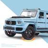 Масштаб 1/24 Mercedes Benz G800 Внедорожный внедорожник Литая модель Сплав Металл Автомобиль Сделай сам Настольные дисплеи Дом Модные игрушки Украшения Звук и свет