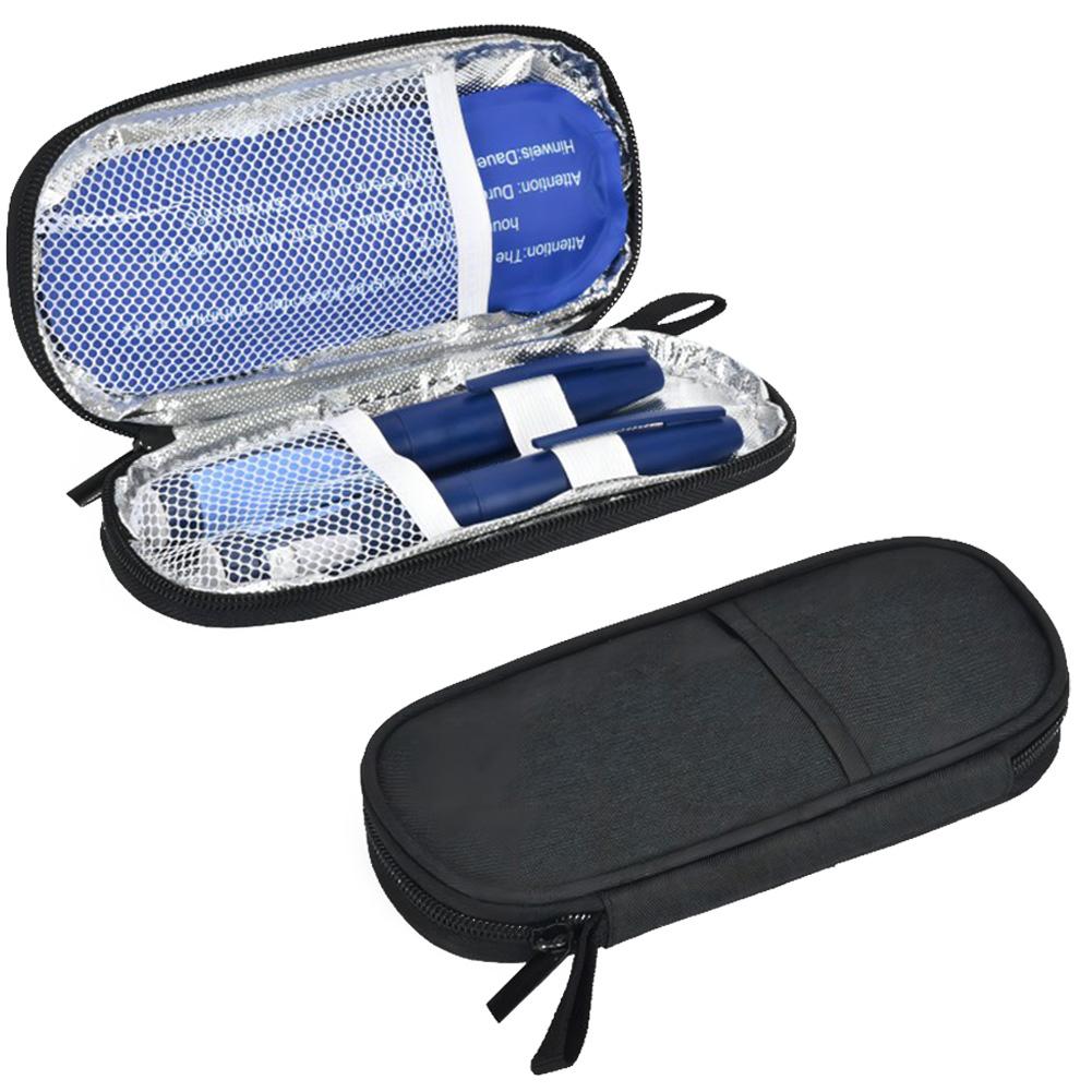 Портативная сумка-холодильник для инсулина, водонепроницаемая сумка-холодильник для диабетического инсулина из полиуретана, многоразовая сумка для холодной заморозки для диабетических лекарств