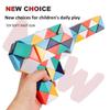 Multi-Color Transformable Magic Cube Puzzle - 3D Segments Magic Rule Snake Rubix Cubo Educational Toys Gift for Children & Kids