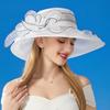 New Vintage Elegant Sun Hat for Women Summer Fashion Camellia Sun Visor Hats Adjustable Breathable Floppy Foldable Roll-Up Outdoor Sun Hat