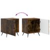 Nightstand Smoked Oak 43 x 34.5 x 50 cm Engineered Wood