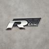 3D Metal R Line R Logo Front Grill Emblem Car Rear Trunk Sticker For Volkswagen VW R Line Golf 4 5 6 7 Touran Polo Accessories zd6