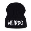 Fashion WEIRDO Embroidery Winter Cap Women Warm Knitted Hat Men Casual Beanies Hats Hip Hop Caps
