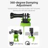 TELESIN TLQ-001 Adjustable Wrist Strap Mount Flexible Wristband for Action Camera Silicone Material 360°Rotatable Compatible with GoPro 12 11 10 9 8