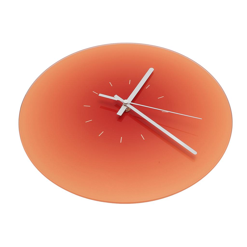 12-дюймовые стеклянные настенные часы с бесшумным ходом, работающие от батареек, круглые настенные часы для гостиной, кровати