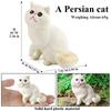 Oenux Cat Model Siamese Devon Rex Sphynx Ragdoll Persian Action Figure Cat Kitty Bobtails Figurine Cute Decoration Kids Toy Gift