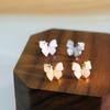 Милые серьги-бабочки в виде четырехконечной звезды для женщин, модные серьги высокого дизайна