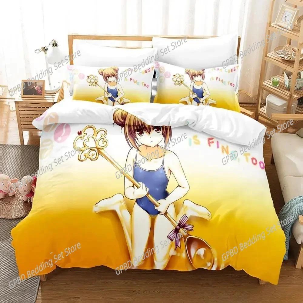 Комплект постельного белья Toradora Single Twin Full Queen King Size Bed Set Adult Kids Bedroom Duvet Cover Sets 3D Print Anime Bed Set