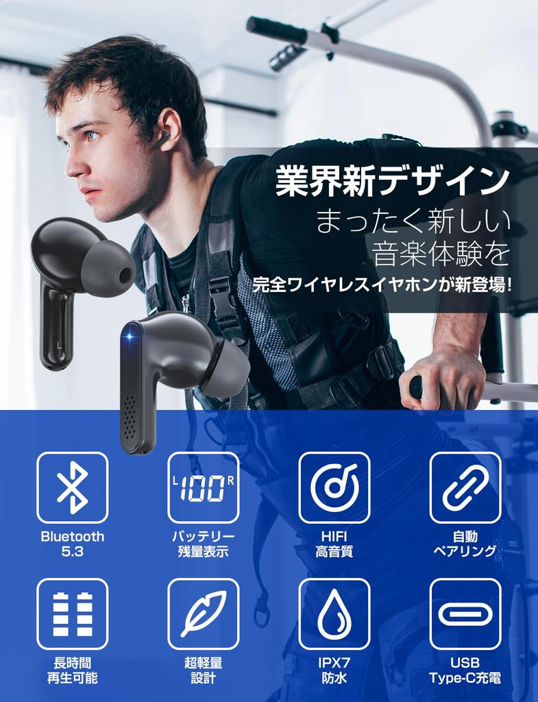 Беспроводные Bluetooth-наушники, Сенсорное управление, Светодиодный цифровой дисплей заряда батареи, Hi-Fi качество звука, Одно/Двухушное использование, Компактные и легкие, Удобные