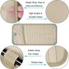 Car CD Case Holder, Vehicle Sun Visor Organizer for Cars with 12 DVD Storage Sleeves, 1 Mesh Pocket, 1 Pen Holder and Elastic Strap, Khaki