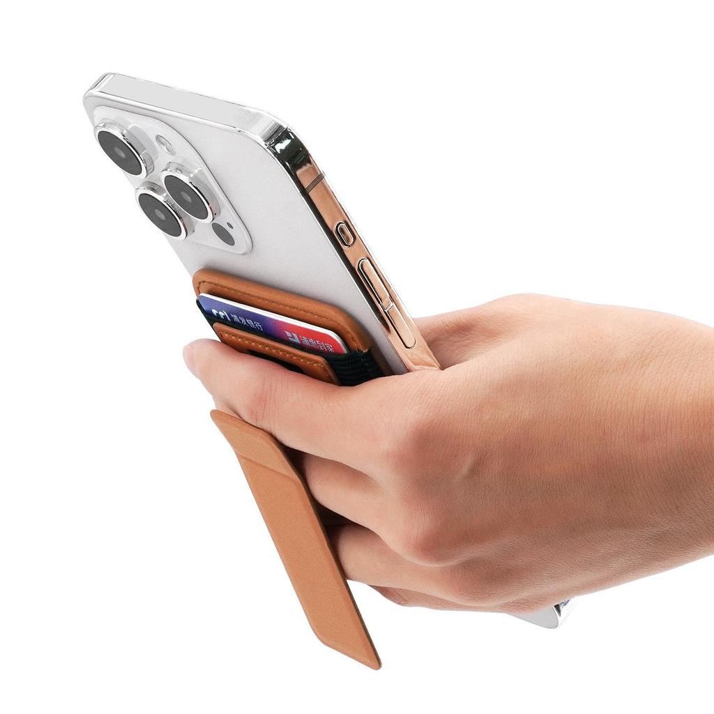 Магнитный держатель для карт с перекрестным ремешком для iPhone 16 с MagSafe, большая вместимость, материал ПУ