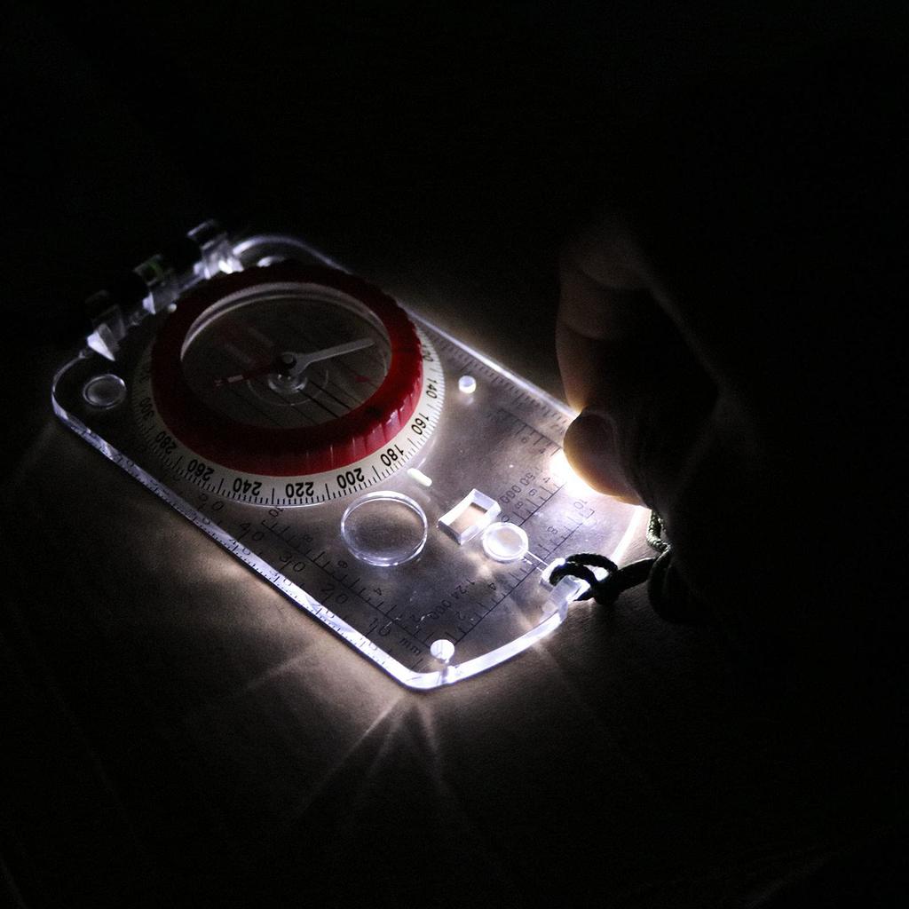 Portable Orientation Compass Navigation Tool For Outdoor Adventure With Map Scale And Neck Strap Ideal For Explorers