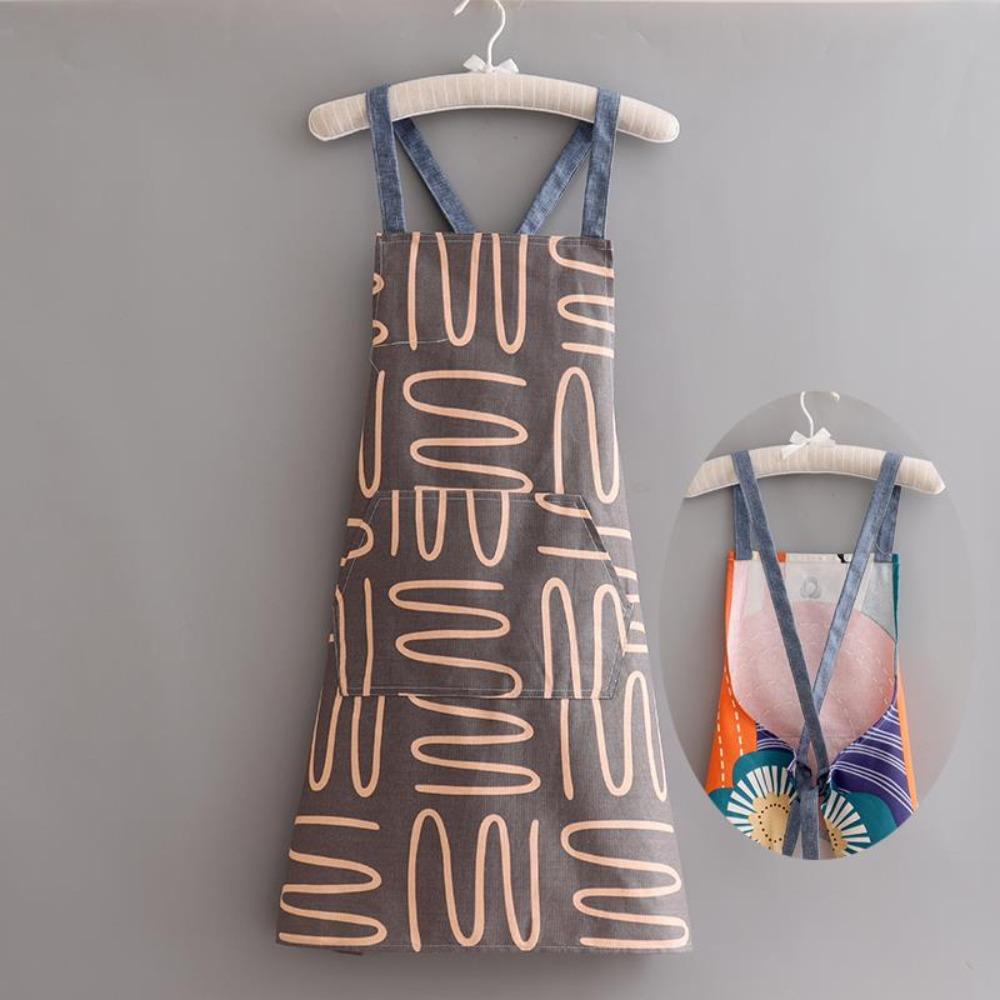 Thin Canvas Apron Stain Resistant Work Apron Cute Kitchen Apron  Kitchen