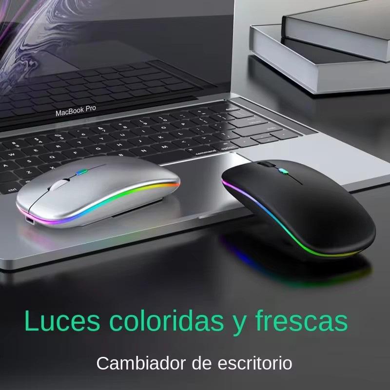Rechargeable Dual-Mode Bluetooth & 2.4G Wireless Luminous Mouse for Desktop and Laptop.