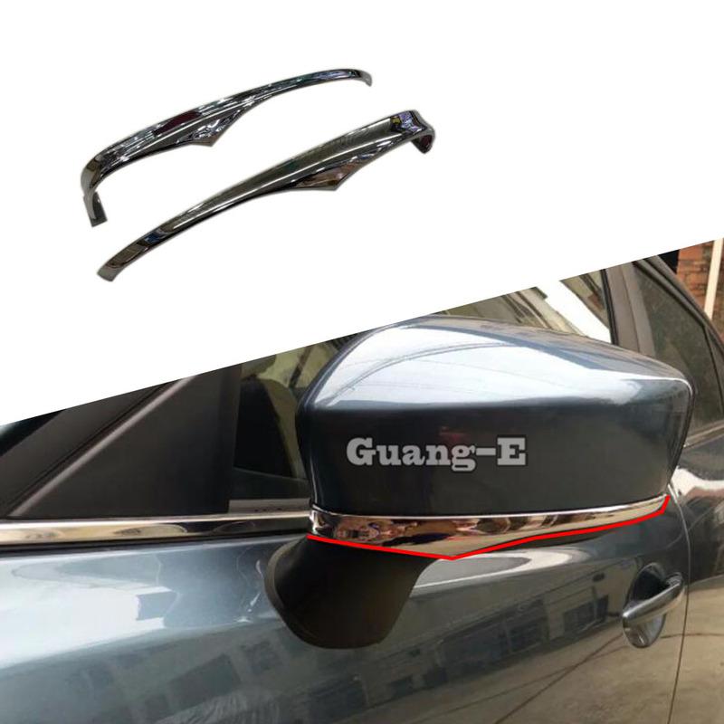 Car Sticker Body Eyebrow Back Rear View Side Mirror Cover Trim Frame Parts For Mazda 2 Mazda2 Demio 2015 2016 2017 2018