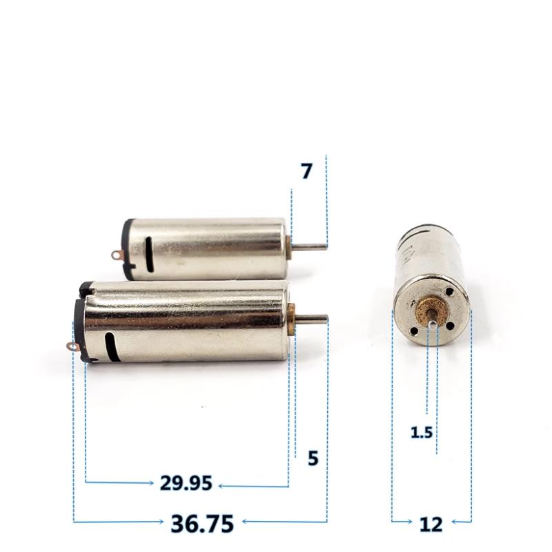 1Pcs Dc 1.5-3V 11000Rpm High Precision Mini N60 Motor For Diy Robotics Hobby Projects Battery Milling Machine