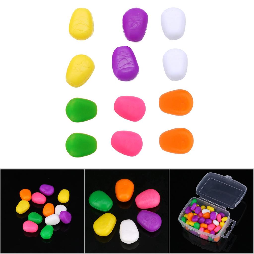 60pcs Floating Plastic 6 Colors Pop Up Soft Fishing Sweetcorn Bait (#7)