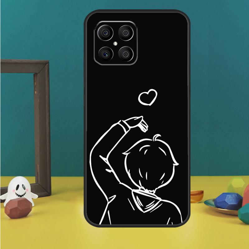 Мультяшная пара Любовь Мальчик Девочка Для Huawei P30 Lite P50 P40 P20 Pro P Smart Z Nova 9 5T Чехол Для Honor 50 X9 X8 X7 Чехол