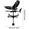 Black Wind Indicator Metal Weathercock Creativity Weather Vane
